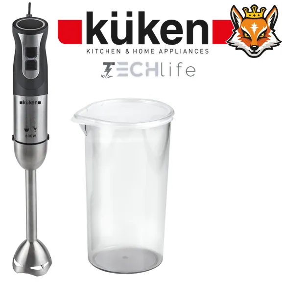 BATIDORA DE BRAZO KÜKEN 800W CON VASO